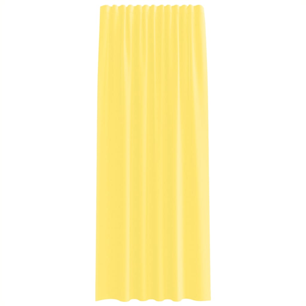 Voile Vorhänge mit Ösen 2 Stk. Apfelgrün 140x140 cm