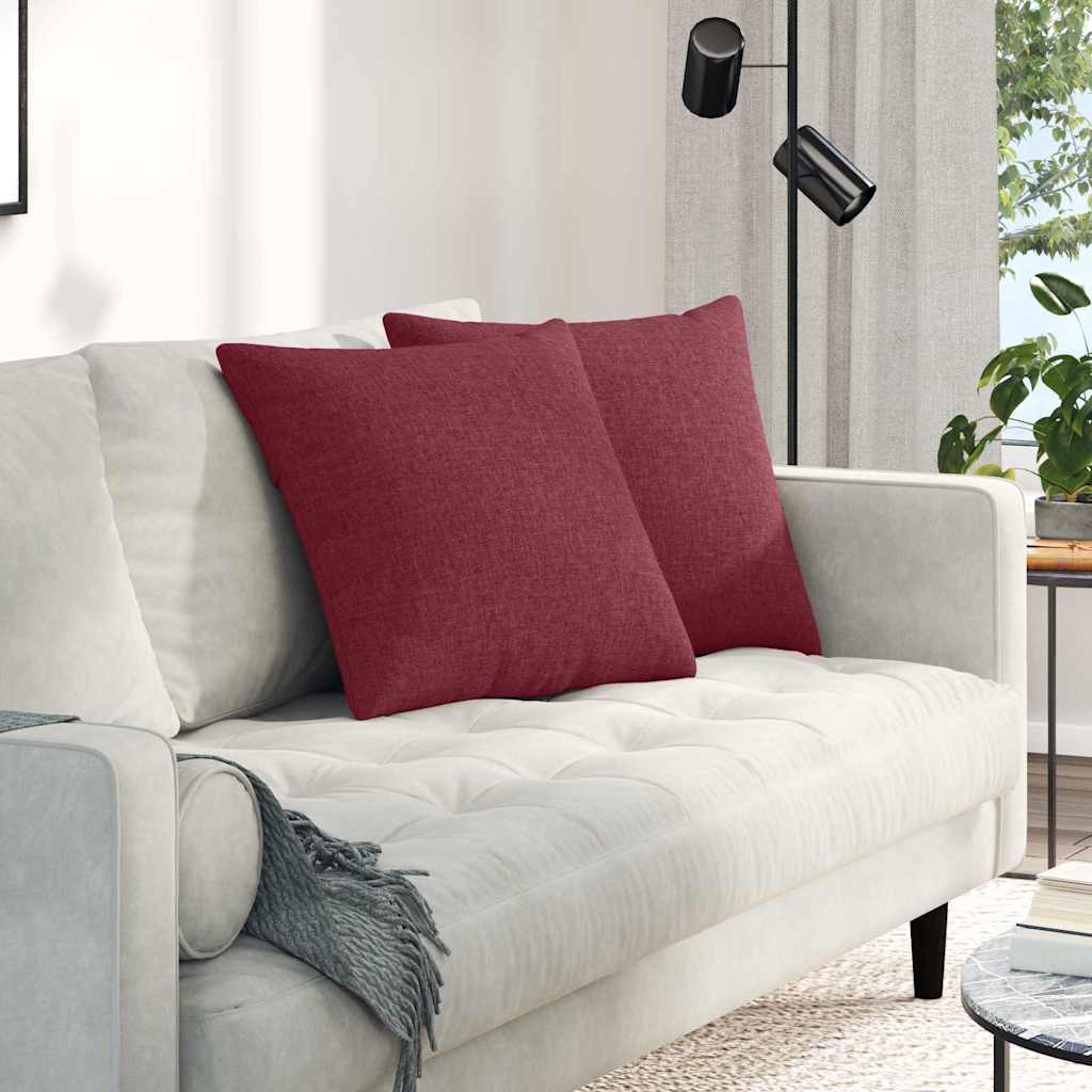 Sofakissen 2 pcs Hellgrau 50 x 30 cm Stoff