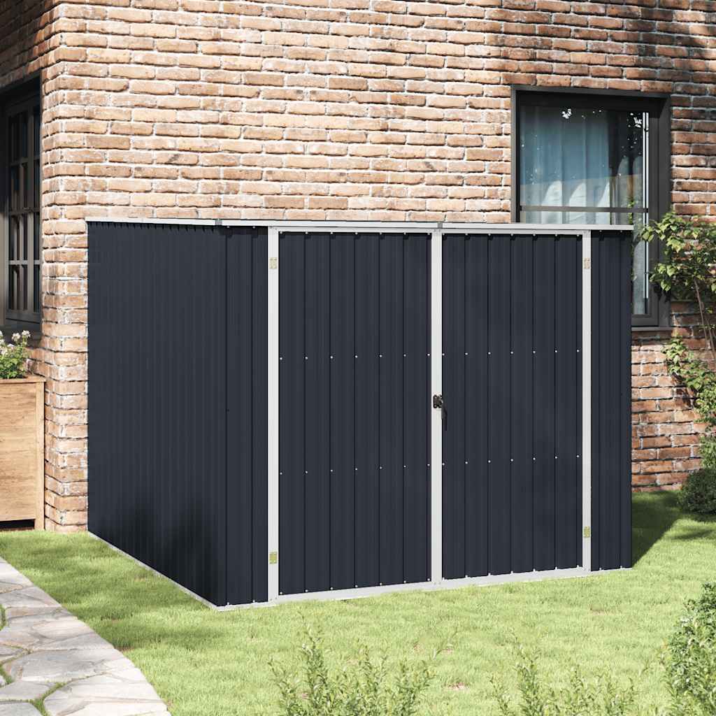 Gerätehaus Grün 195x198x159 cm Verzinkter Stahl