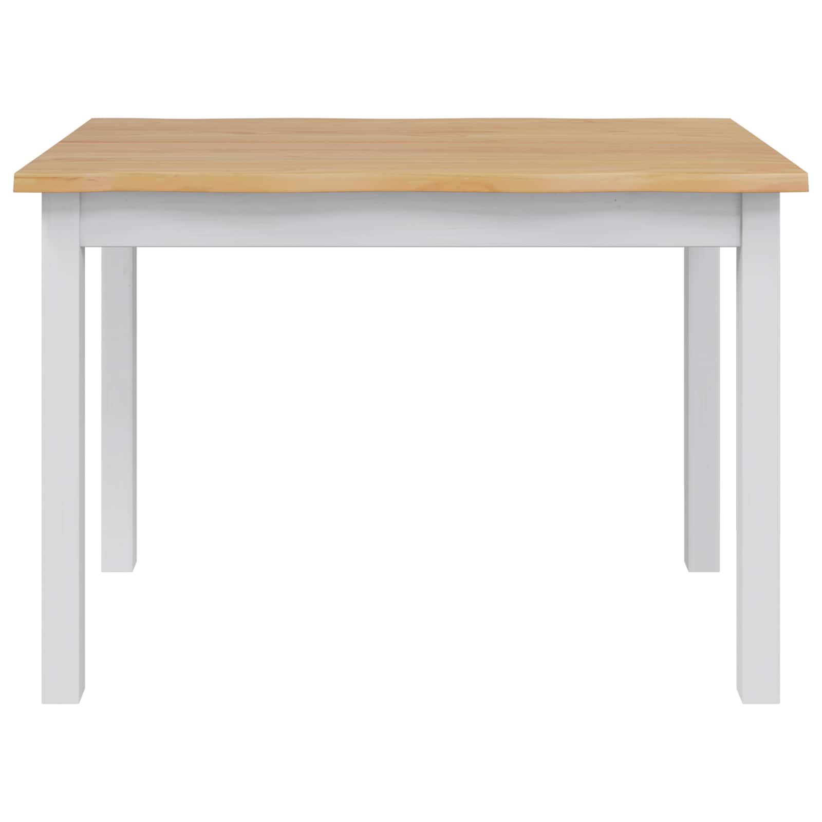 Esstisch EKAI Schwarz 112 x 70 x 76,5 cm Massives Kiefernholz