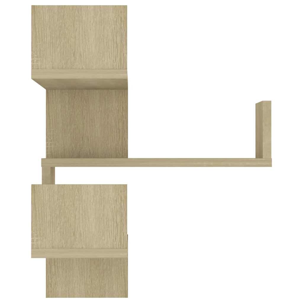 Wand-Eckregal Weiß 40x40x50 cm Holzwerkstoff