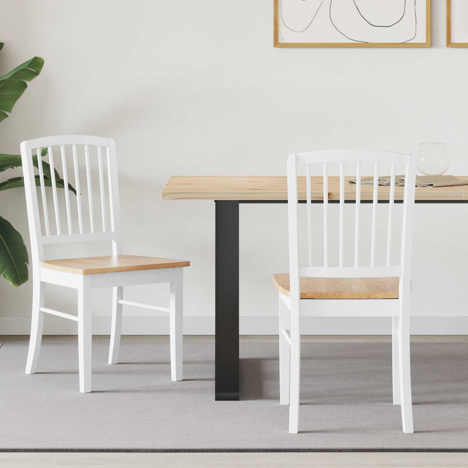 Esszimmerstühle 2 pcs Hellbraun 50 x 52,5 x 91 cm