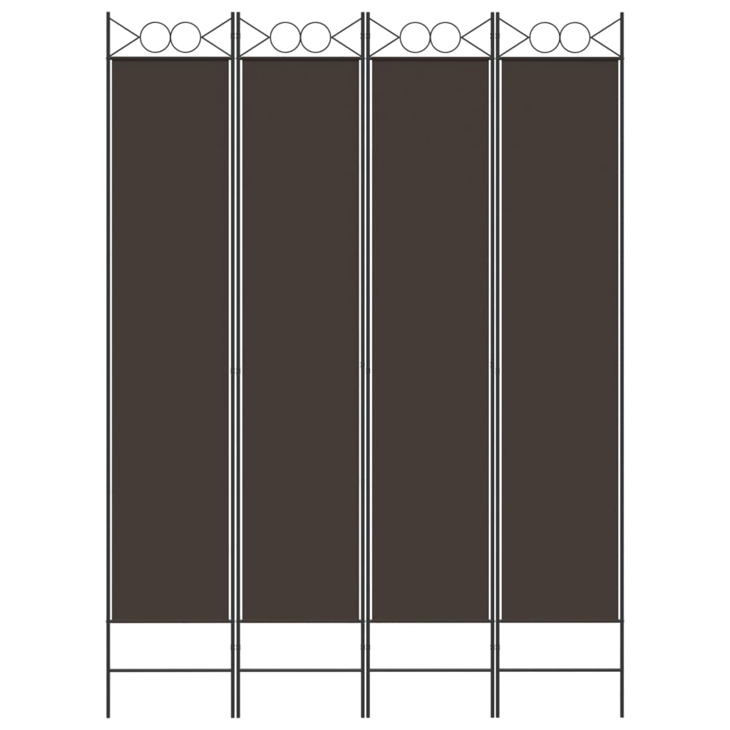 3-teiliger Raumteiler Beige 120 x 200 cm Stoff