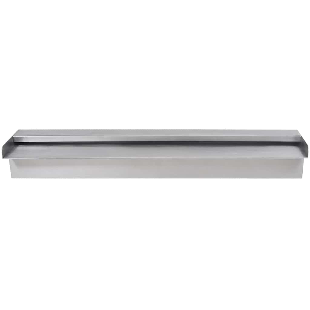 Pool-Wasserfall mit LEDs Edelstahl 110 cm