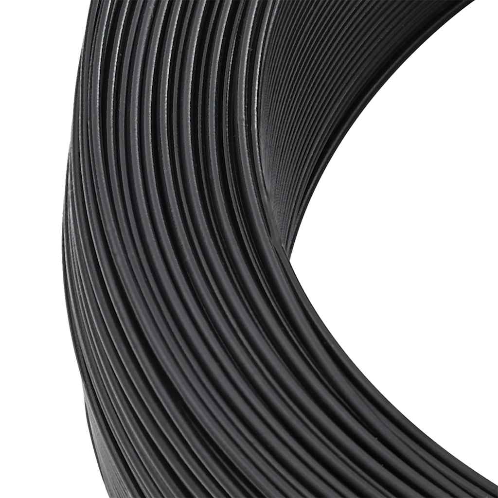 Zaun-Bindedraht 250 m 0,9/1,4 mm Stahl Schwarzgrün