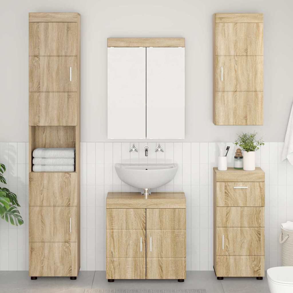 Badezimmermöbel-Set TULUM 2 pcs Weiß 60 x 34 x 63 cm