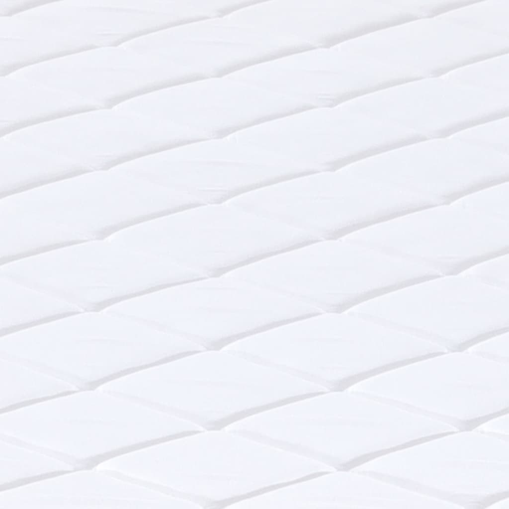 Schaumstoffmatratze für Kind Mittelweich 80 x 160 cm 16 cm Weiß