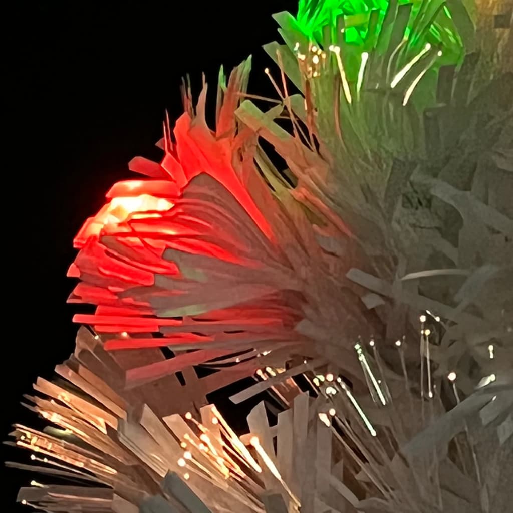 Vorbeleuchteter Weihnachtsbaum mit Ständer und LED 150 cm Glasfaser