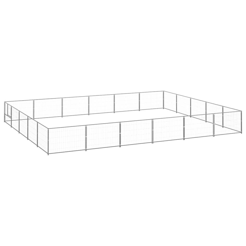 Hundezwinger Schwarz 4 m² Stahl