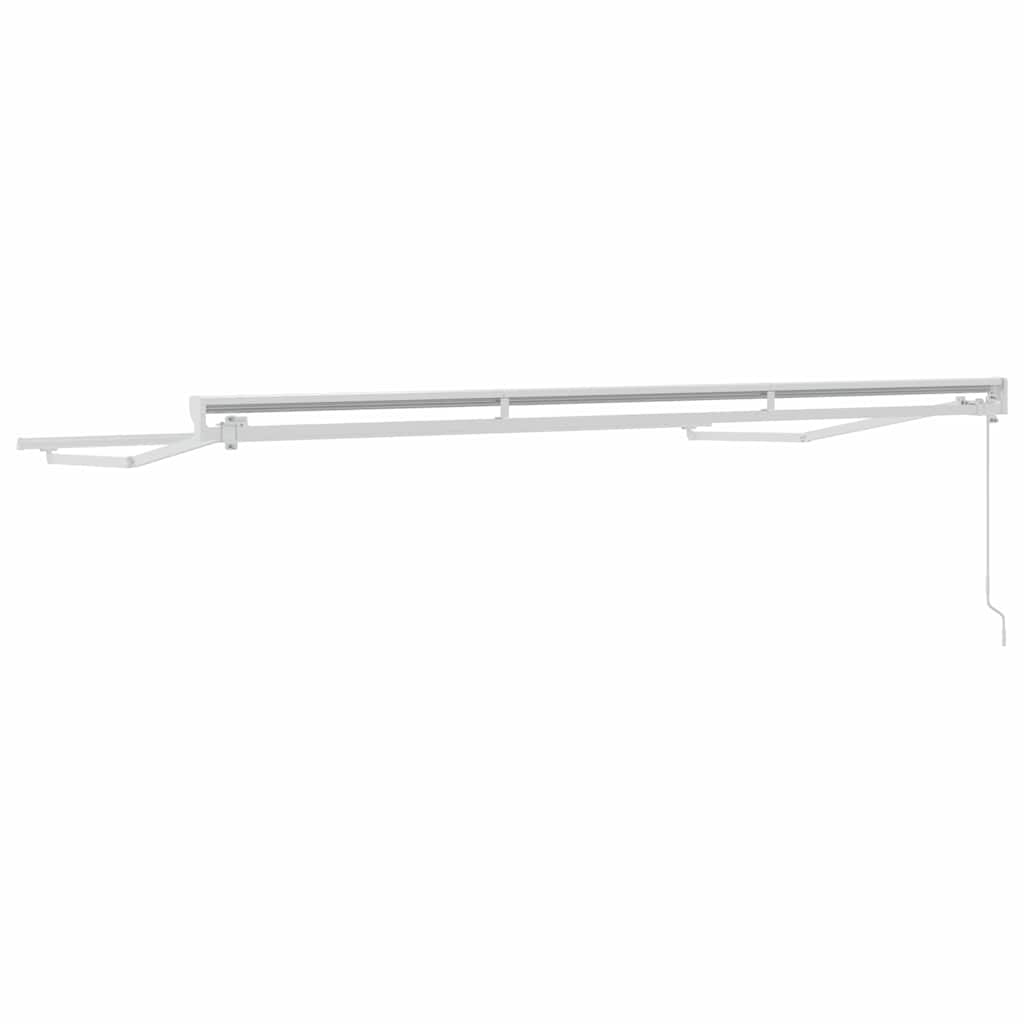 Markisenrahmen Verstellbar Weiß 2,5 x 2 m Stahl