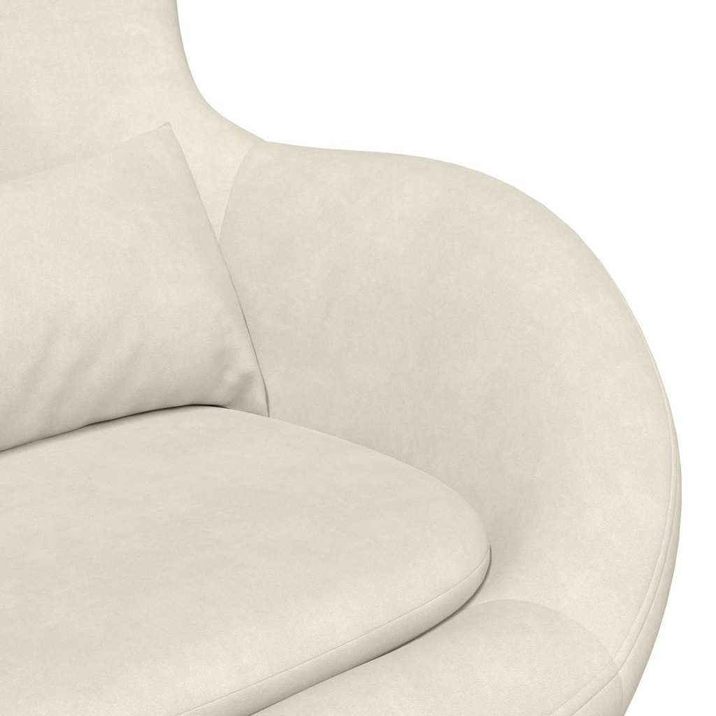 Eiersessel Blau 63 x 73 x 90 cm Samt
