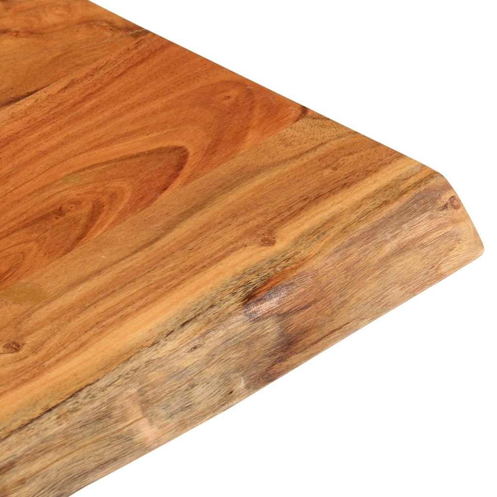 Tischplatte 40x40x2,5 cm Rechteckig Massivholz Akazie Baumkante