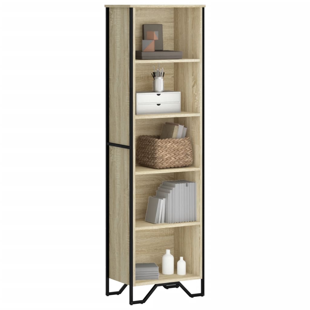 Bücherregal Schwarz 80x31x169 cm Holzwerkstoff