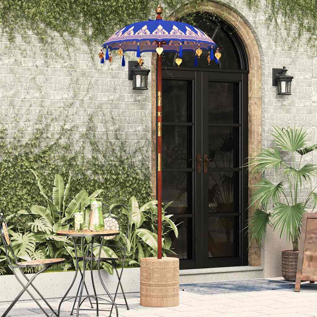 Balinesischer Sonnenschirm Creme 125 x 125 x 260 cm