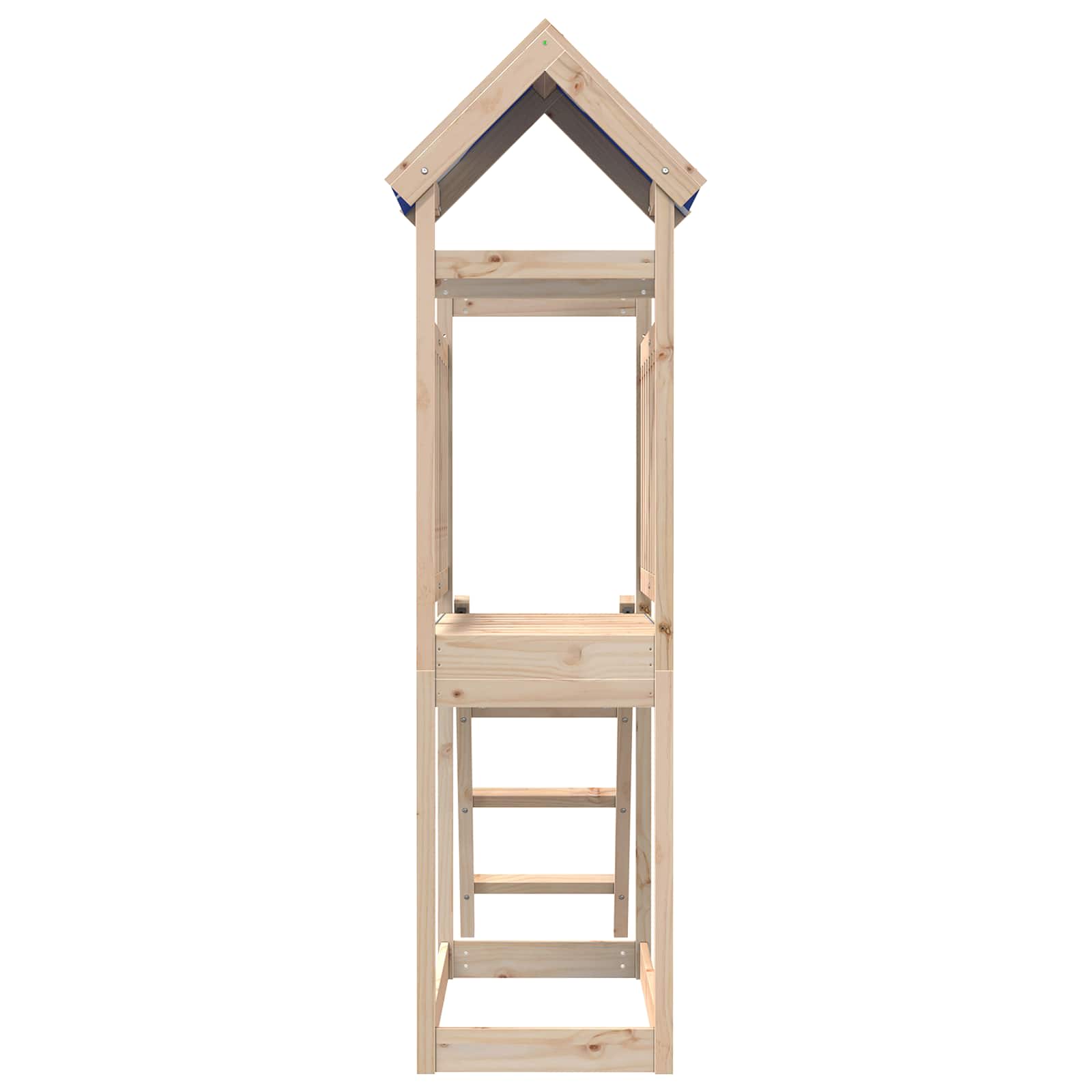 Spielturm Braun 52,5 x 110,5 x 215 cm Massives Kiefernholz