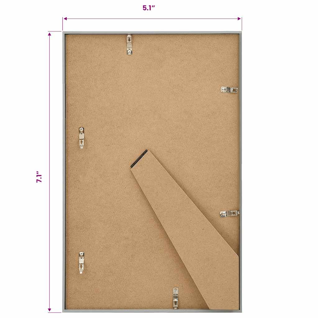 Bilderrahmen Collage 3 Stk. für Tisch Silbern 13x18 cm MDF
