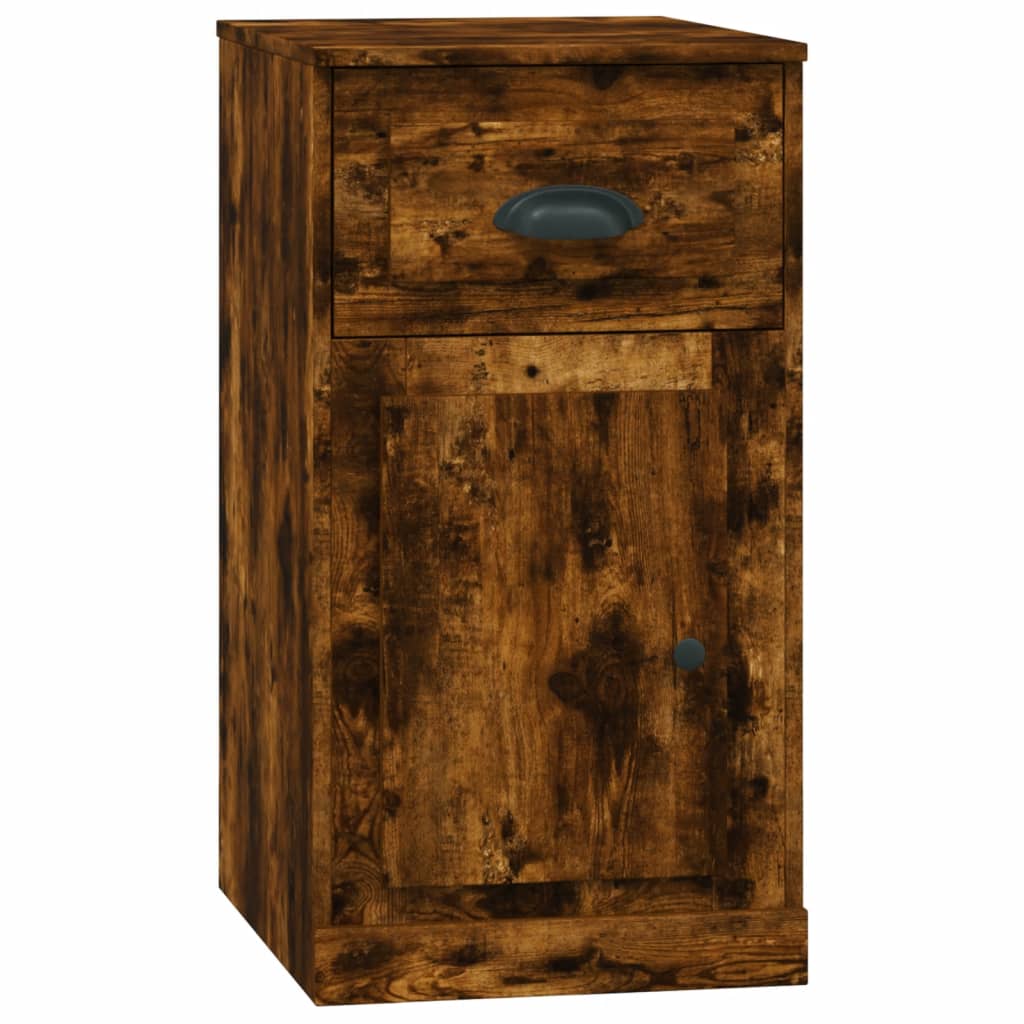Beistellschrank mit Schublade Weiß 40x50x75 cm Holzwerkstoff