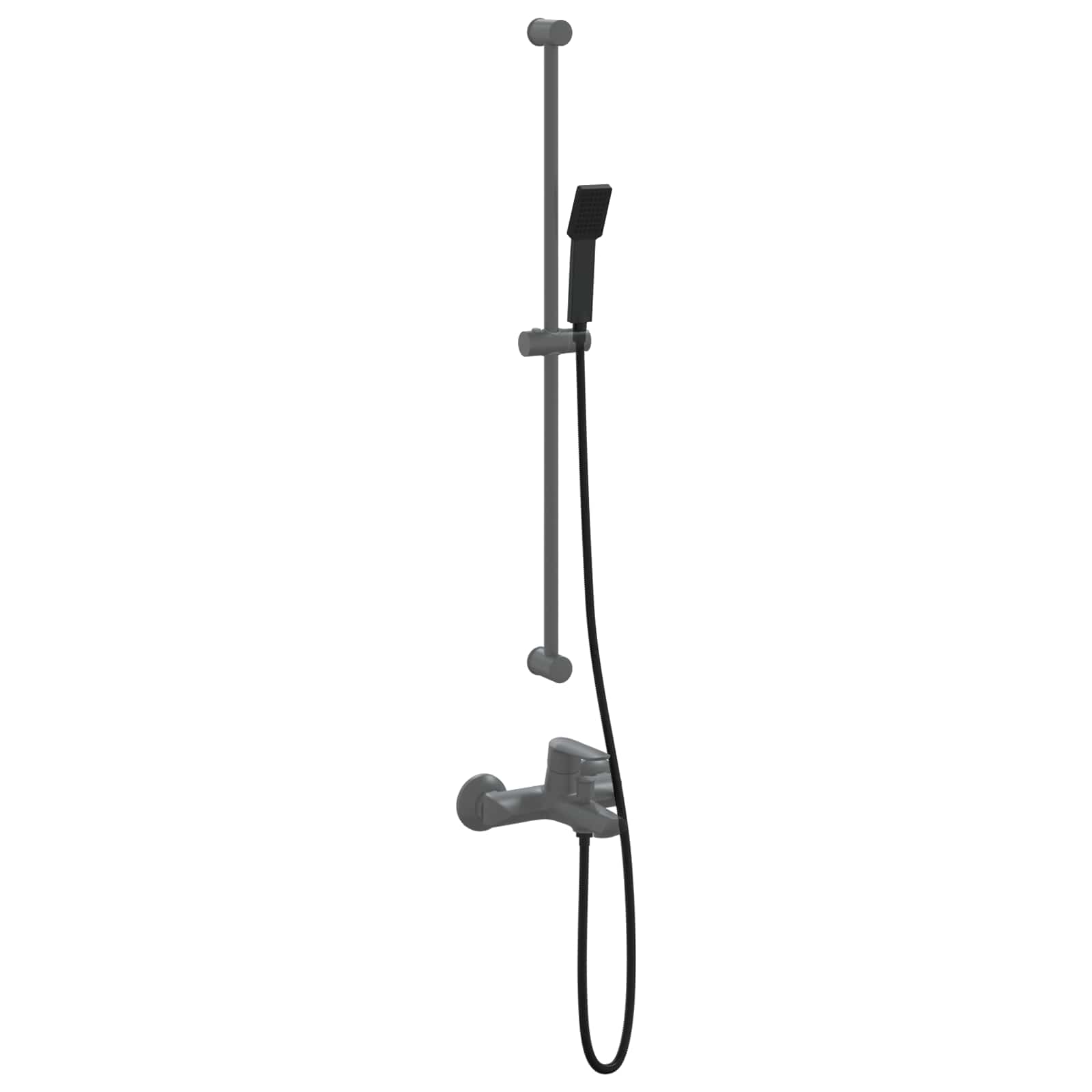 Duschkopfset Chrom 150 cm Edelstahl