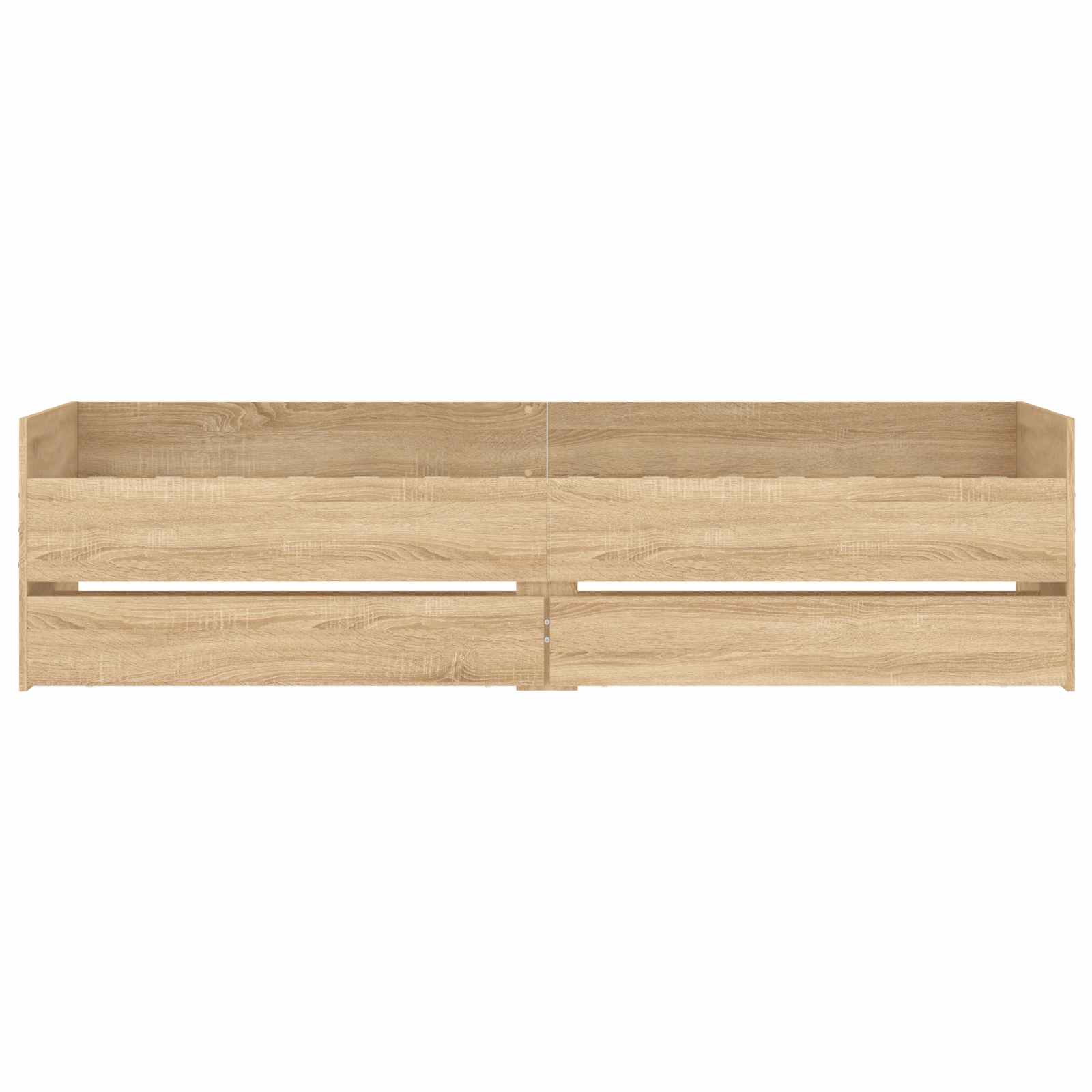 Bett mit Schubladen Braun Eiche-Optik 75x190 cm