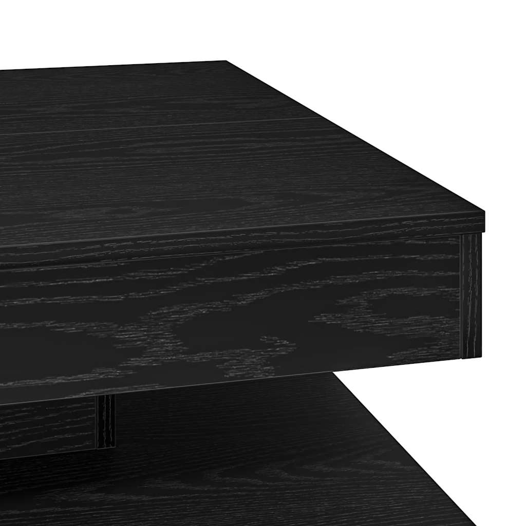 Couchtisch 360-Grad Drehbar Weiß 90x90x34,5 cm