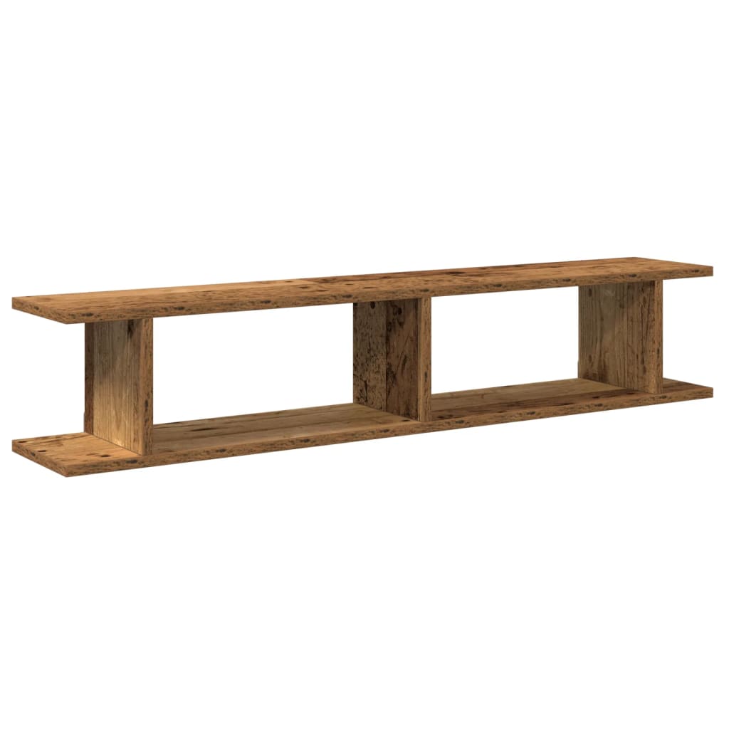Wandregale 2 Stk. Weiß 75x18x20 cm Holzwerkstoff