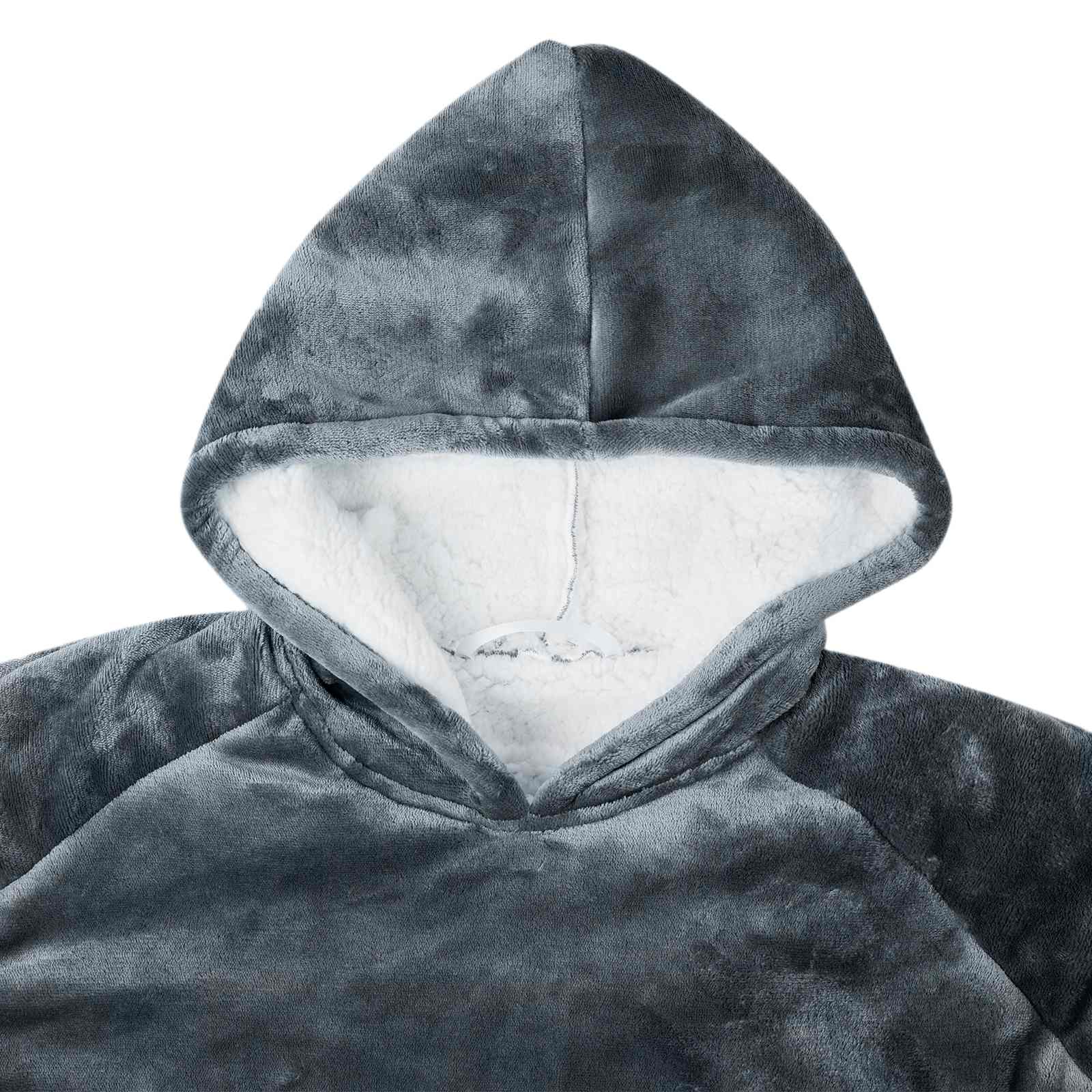 Decken-Hoodie Beige M Fleece und Flanell