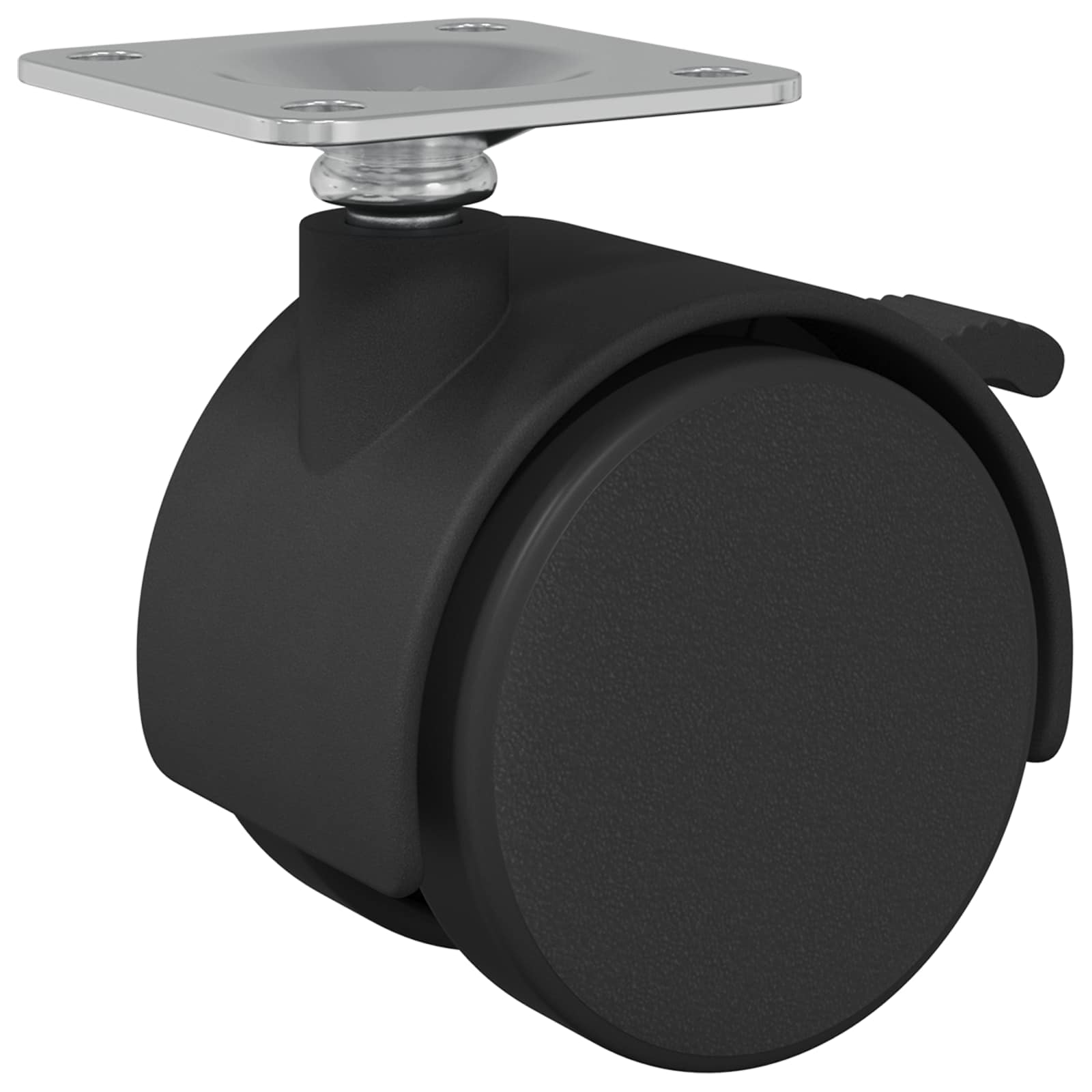Rolle 2 pcs Schwarz 39,5 x 39,5 x 37,8 mm