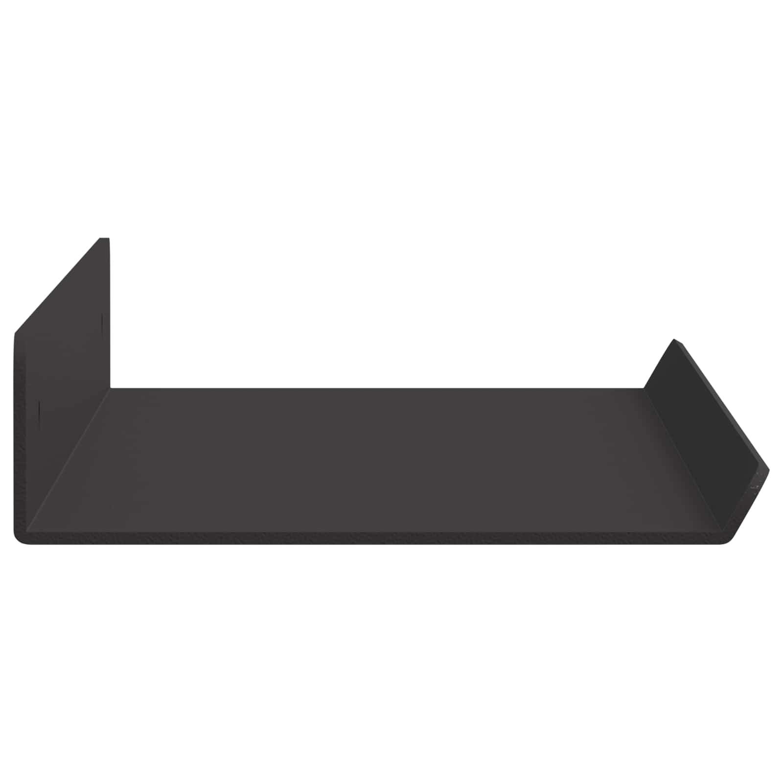 Schwebendes Regal 3 pcs Schwarz 40 x 9 x 2,5 cm Stahl