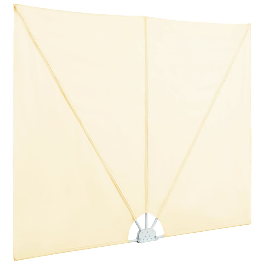 Faltbarer Terrassen-Seitenfächer Grau 240 × 160 cm