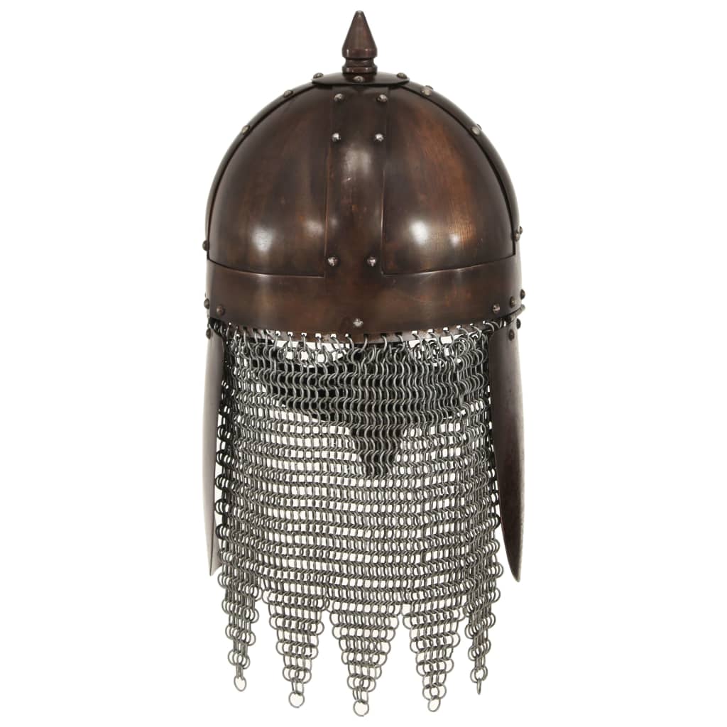 Preußische Pickelhaube Antik Replik für LARP Schwarz Stahl