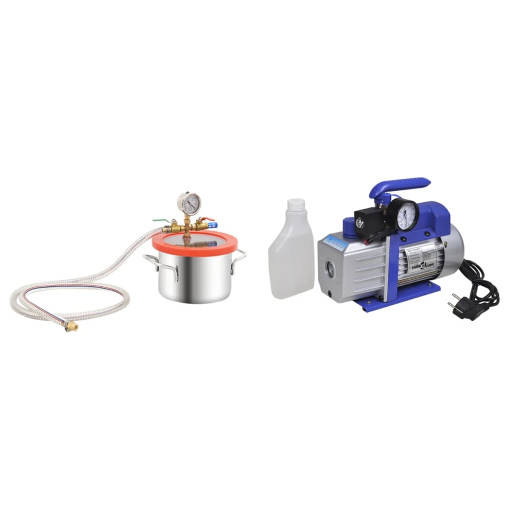Vakuumkammer mit Einstufiger Pumpe 5,5 L