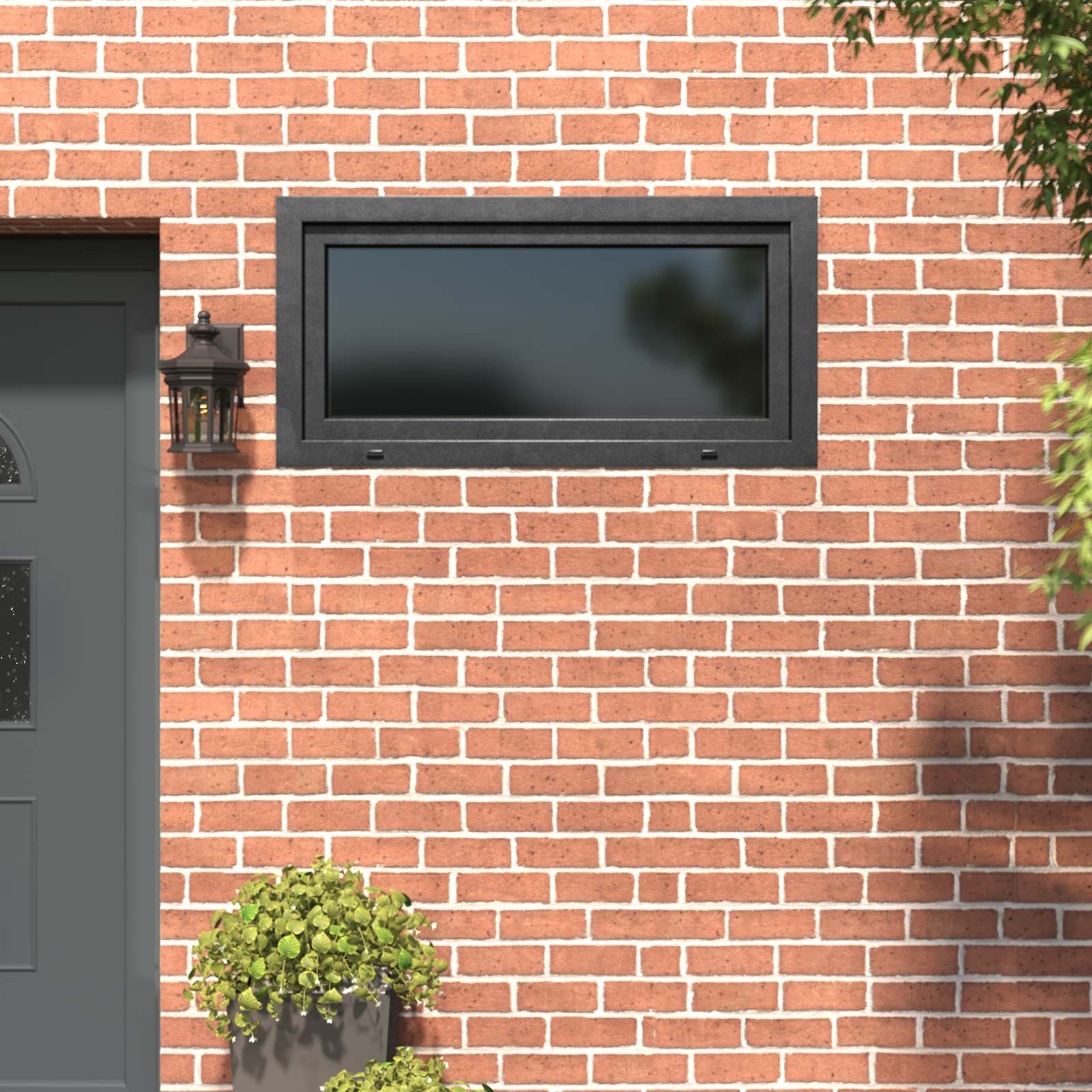 Kellerfenster RISOR 50 x 50 cm PVC und Glas Weiß