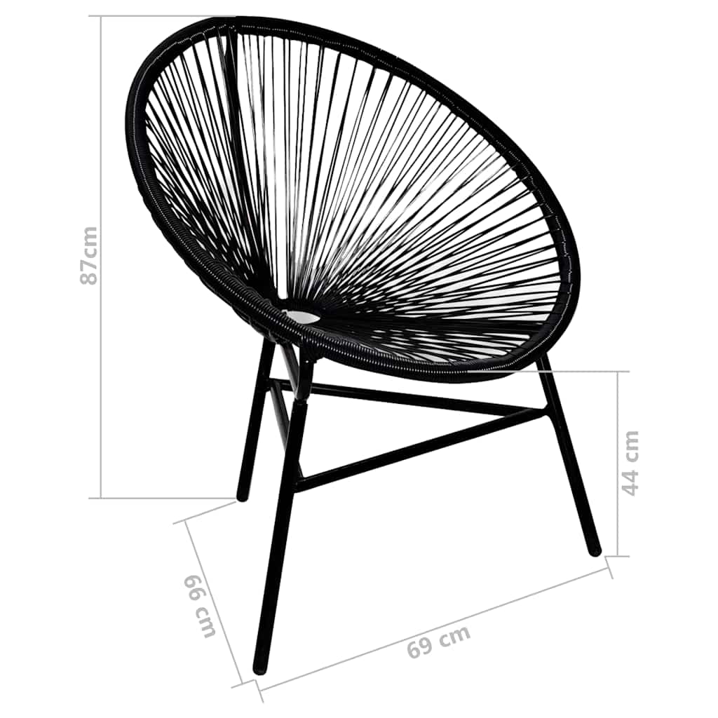 Acapulco-Gartenstuhl Poly Rattan Grün