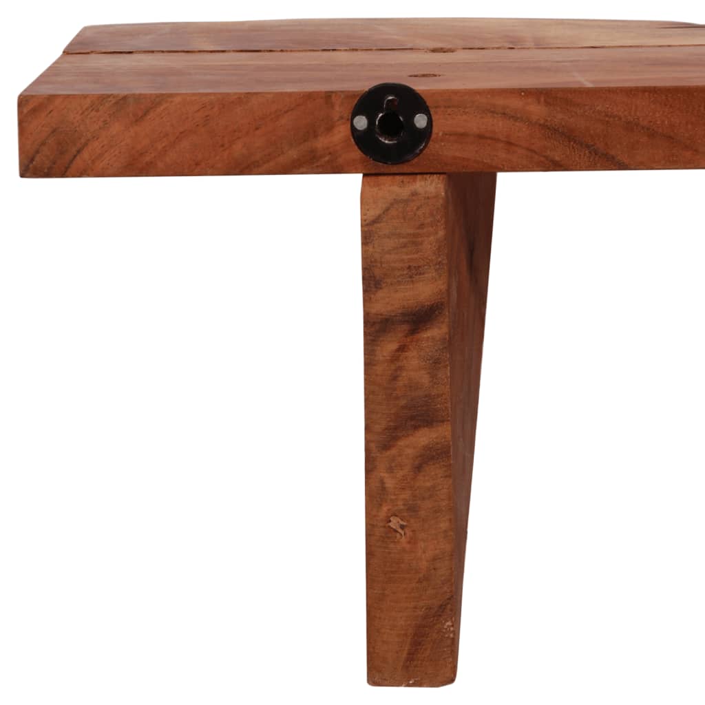 Wandregale 2 Stk. 110x20x18 cm Massivholz Akazie