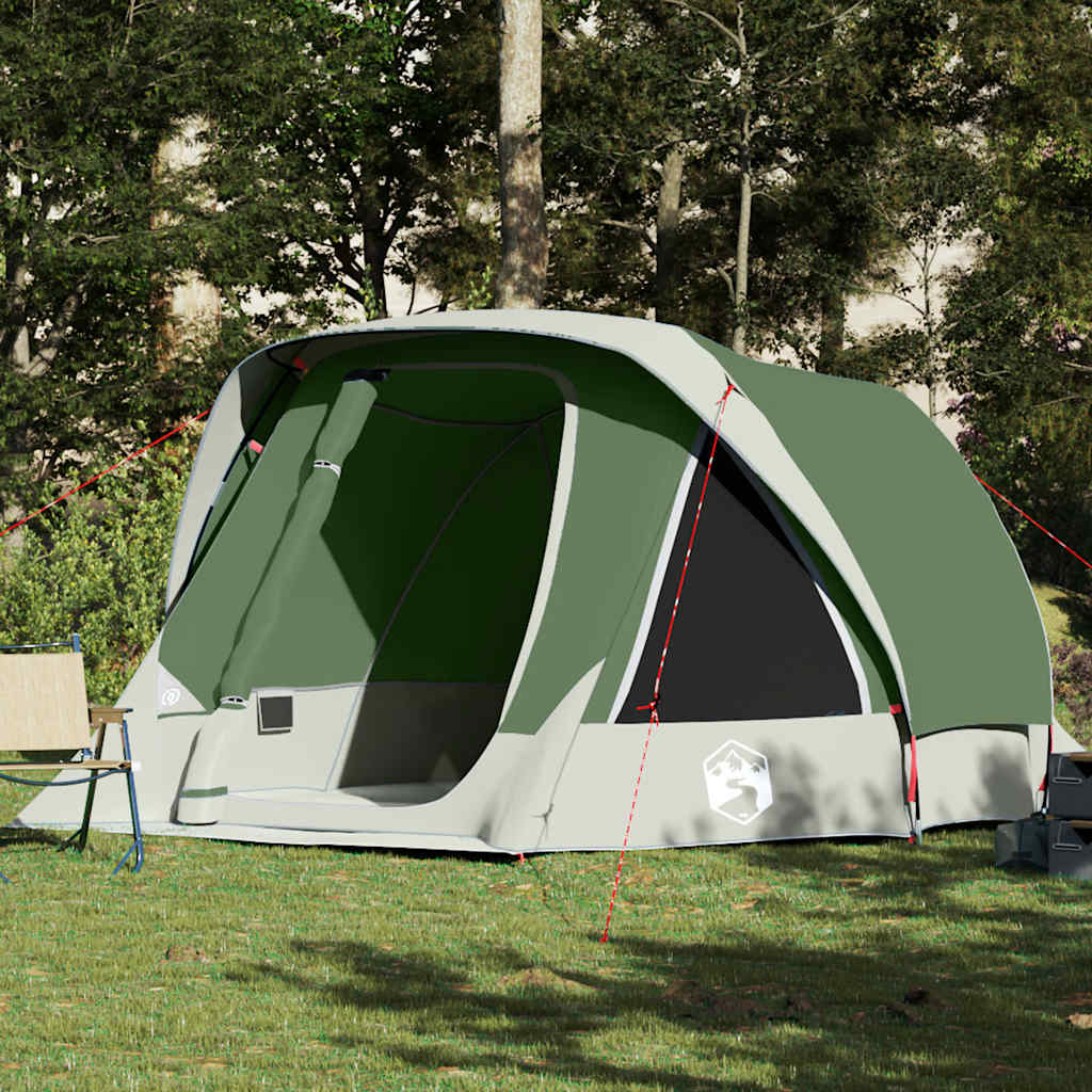 Campingzelt 4 Personen Grün Wasserdicht