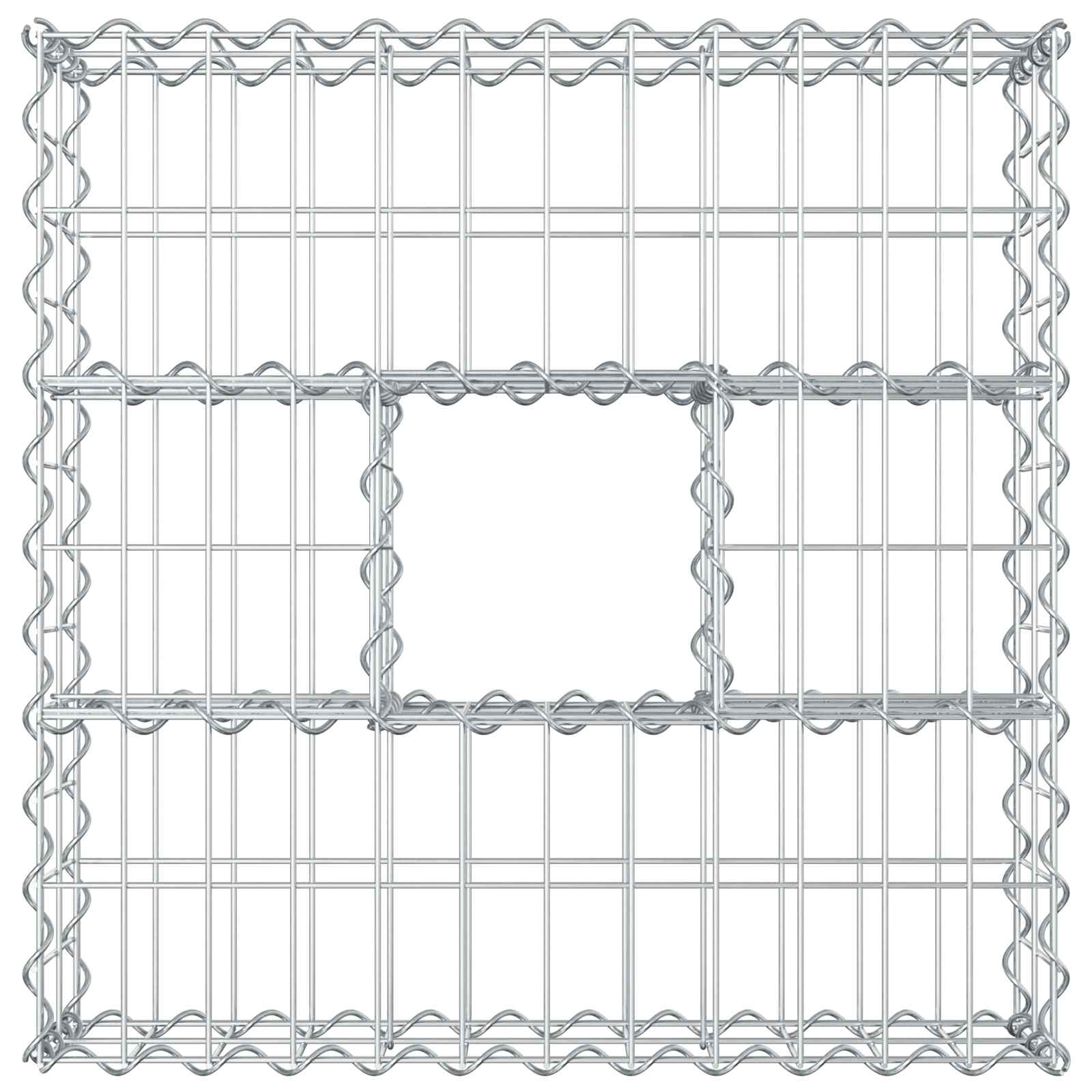 Gabionen Hochbeet Silber