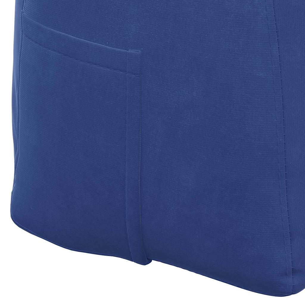 Rückenkissen Blau 45 x 24 x 50 cm Samt