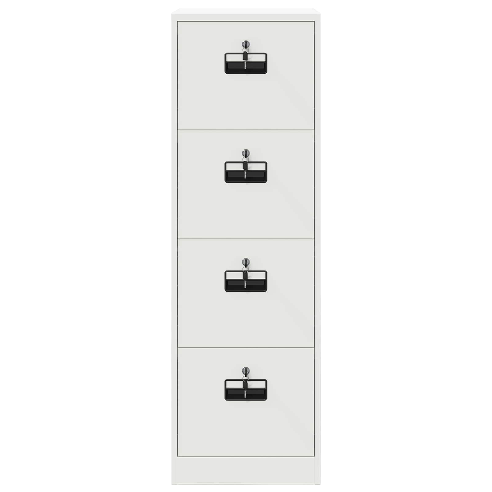 Aktenschrank 2 pcs Schwarz 44 x 50 x 139 cm Kaltgewalzter Stahl