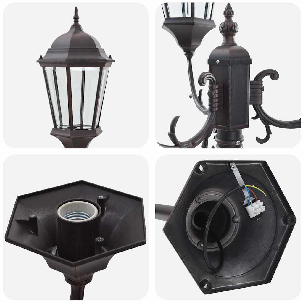 Garten-Licht Vintage gebürstetes Grün 57 x 49 x 241 cm