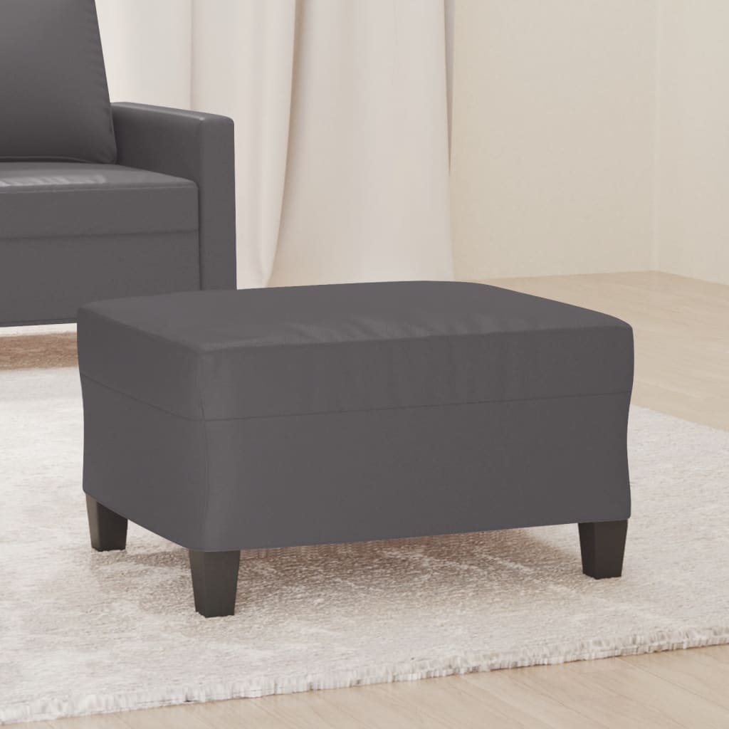 Fußhocker Schwarz 60x50x41 cm Kunstleder