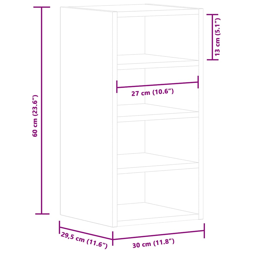 Unterschrank Lyon Weiß 60x46x81,5 cm Holzwerkstoff