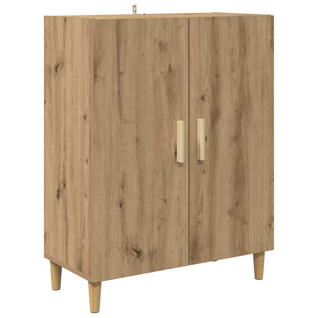 Highboard Altholz 69,5 x 32,5 x 180 cm Holzwerkstoff