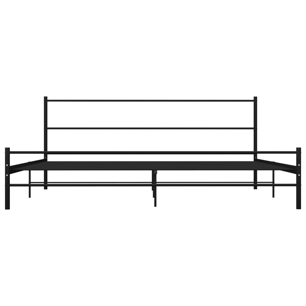 Bettgestell Grau Metall 180×200 cm