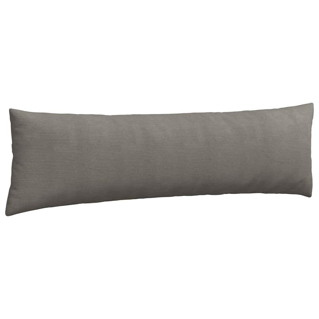 Sofakissen 2 Stück Hellgrau 50 x 30 cm Cordstoff