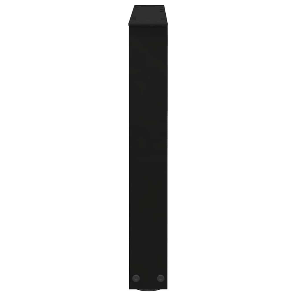 Couchtischbeine V-Form 2 Stück Schwarz 30x(30-31,3) cm Stahl