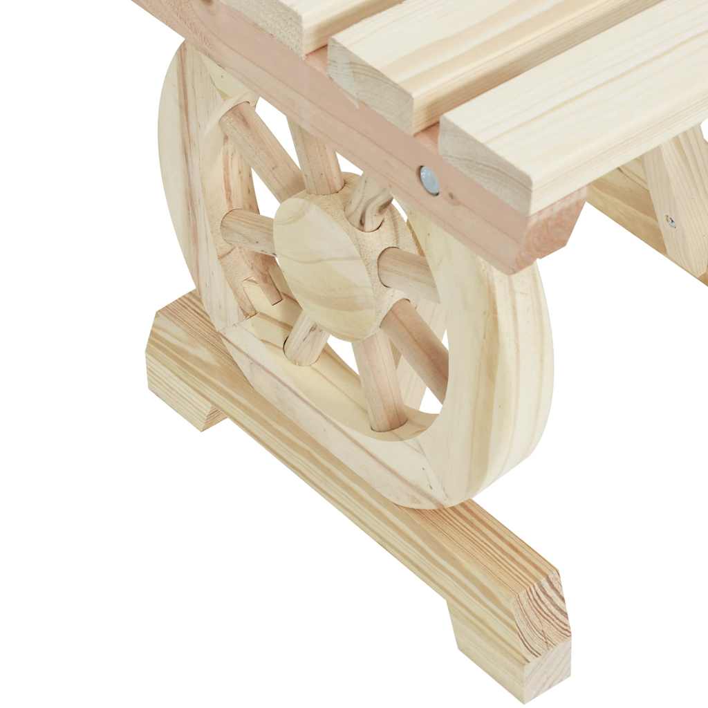Garten-Fußhocker 40x36,5x38,5 cm Massivholz Tanne