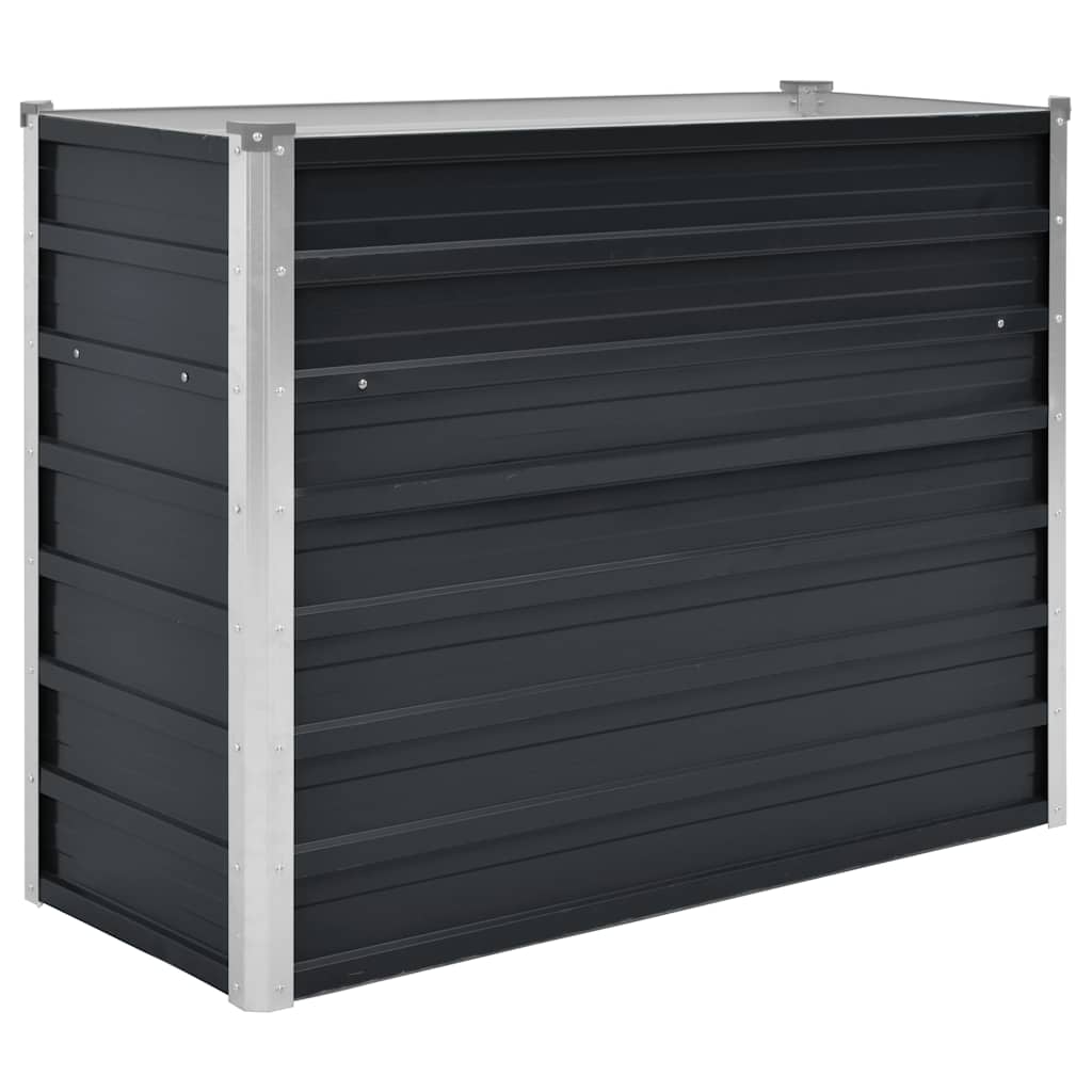Hochbeet Anthrazit 160 x 80 x 77 cm Verzinkter Stahl