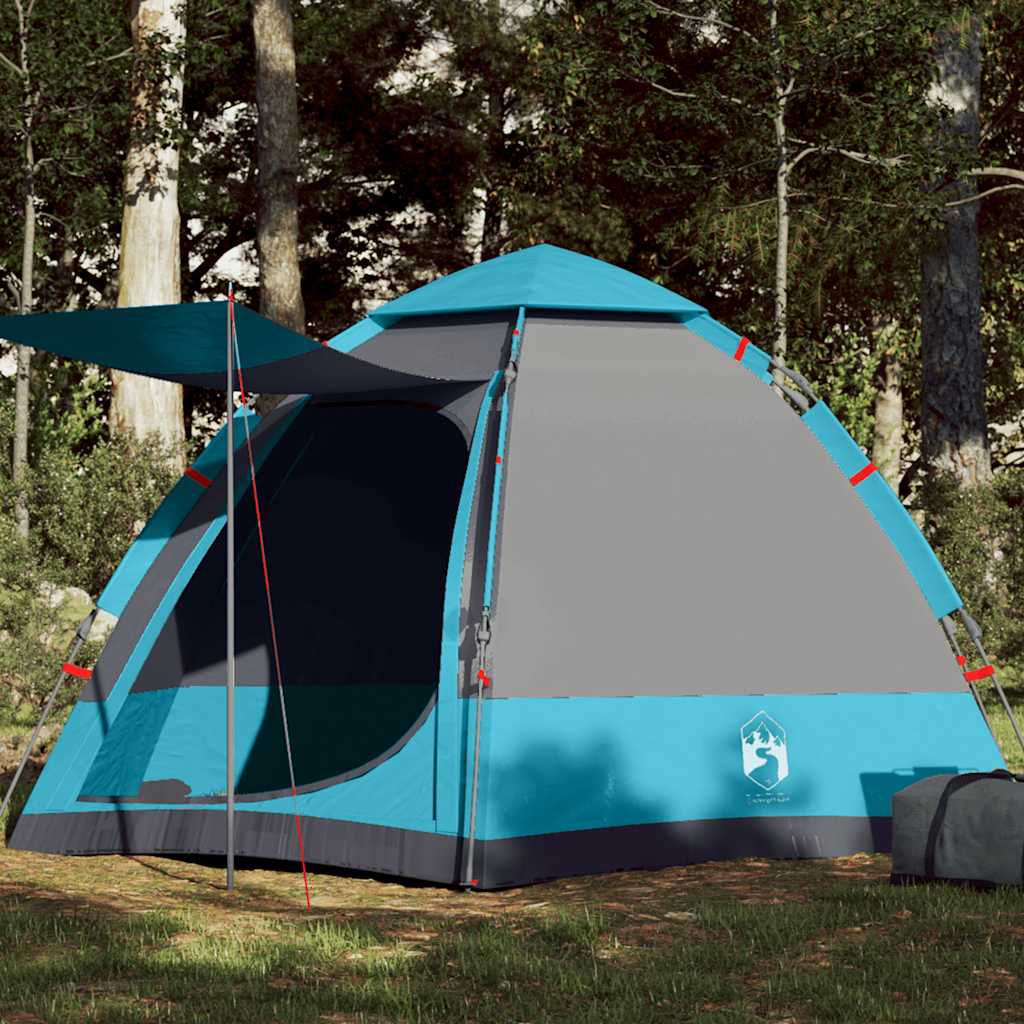 Campingzelt 4 Personen Grün Quick Release