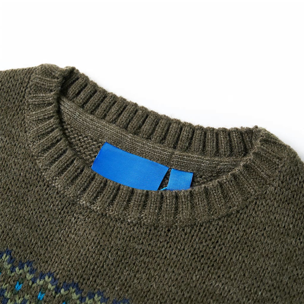 Kinderpullover Gestrickt Cognac 116