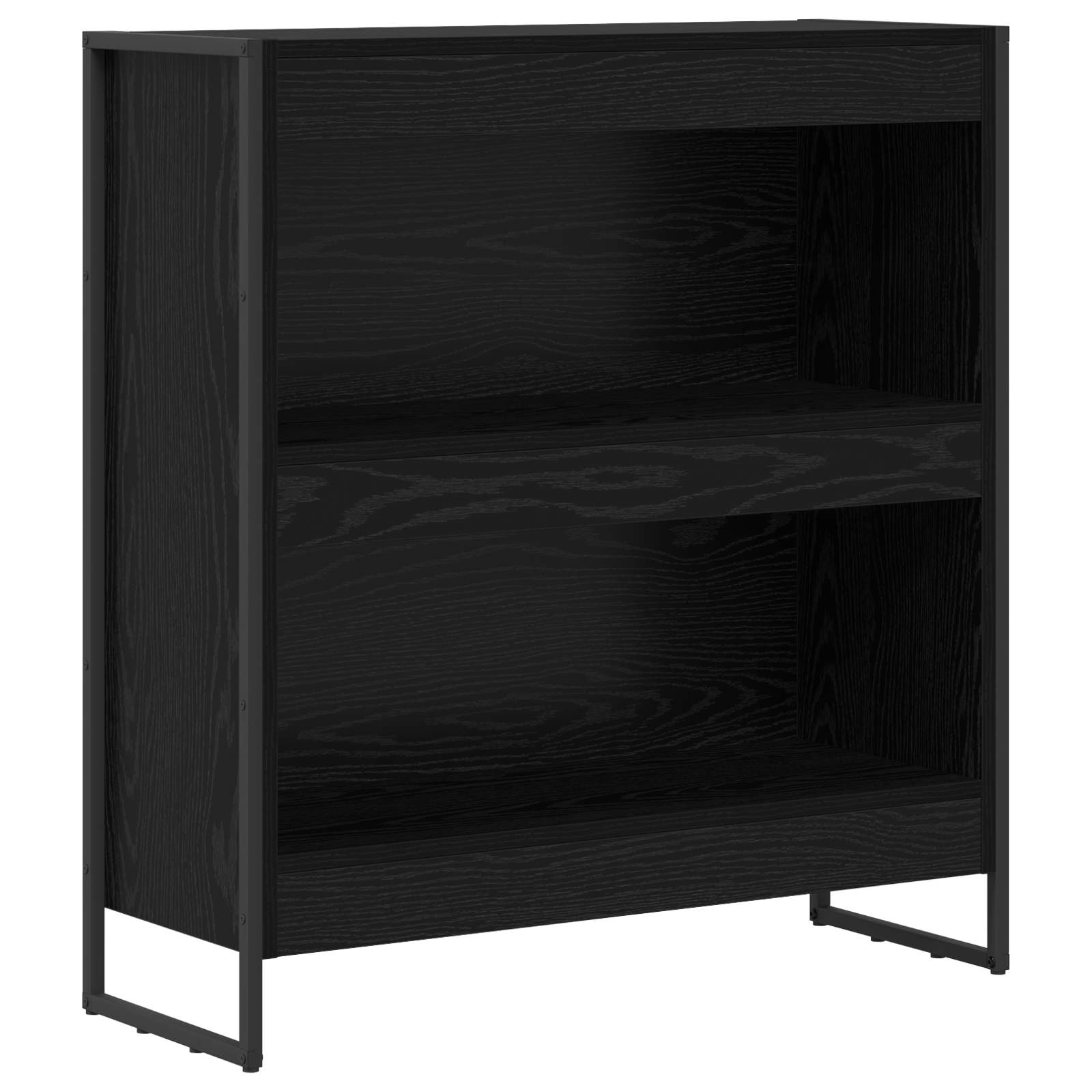 Bücherregal 2 pcs Schwarz Eichen-Optik 60 x 30 x 189,5 cm